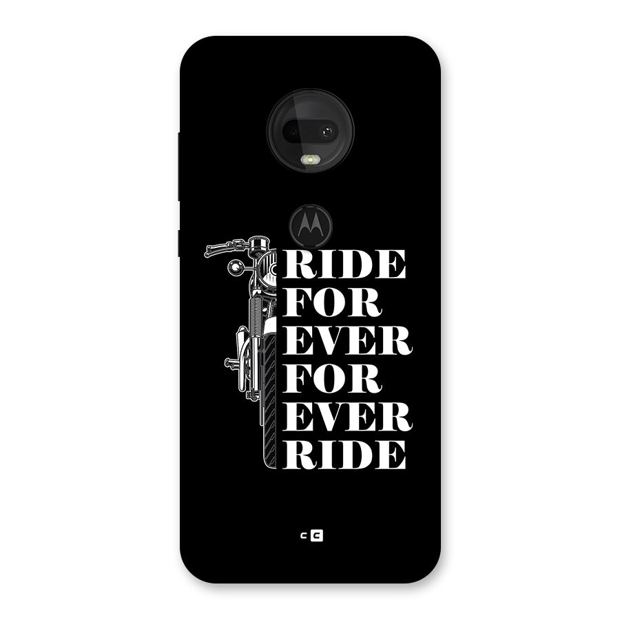 Ride Forever Back Case for Moto G7