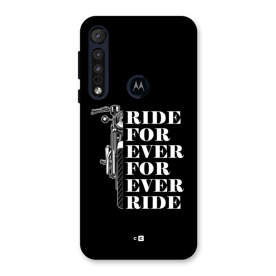 Ride Forever Back Case for Motorola One Macro