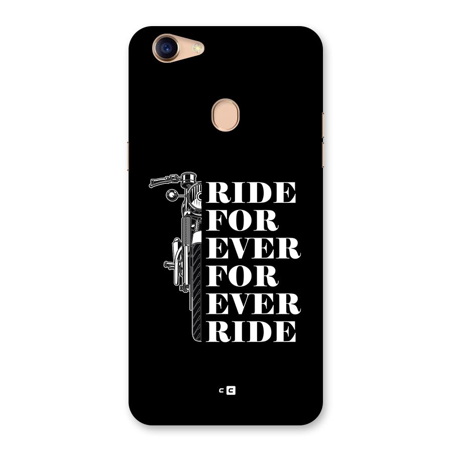 Ride Forever Back Case for Oppo F5 Youth