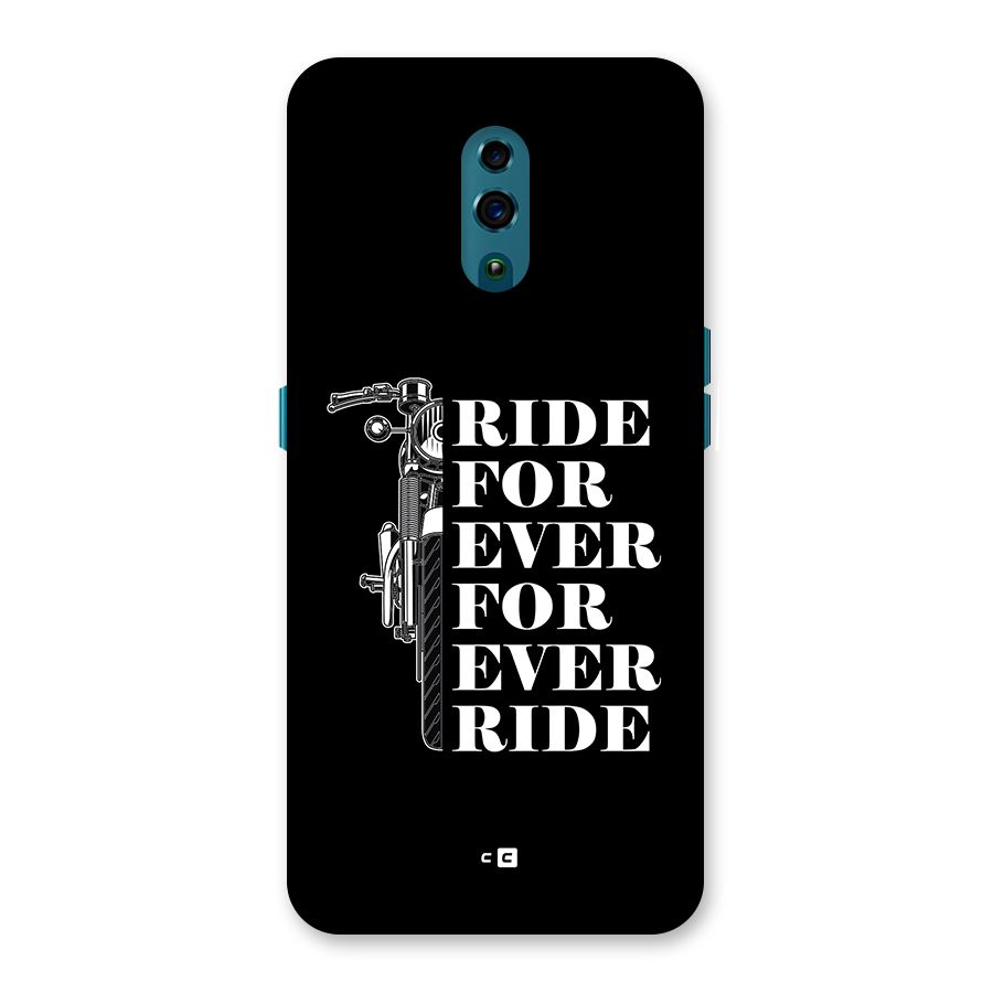 Ride Forever Back Case for Oppo Reno
