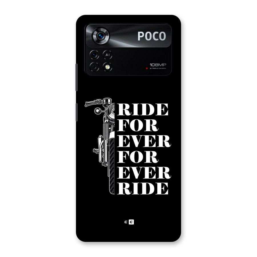Ride Forever Back Case for Poco X4 Pro 5G