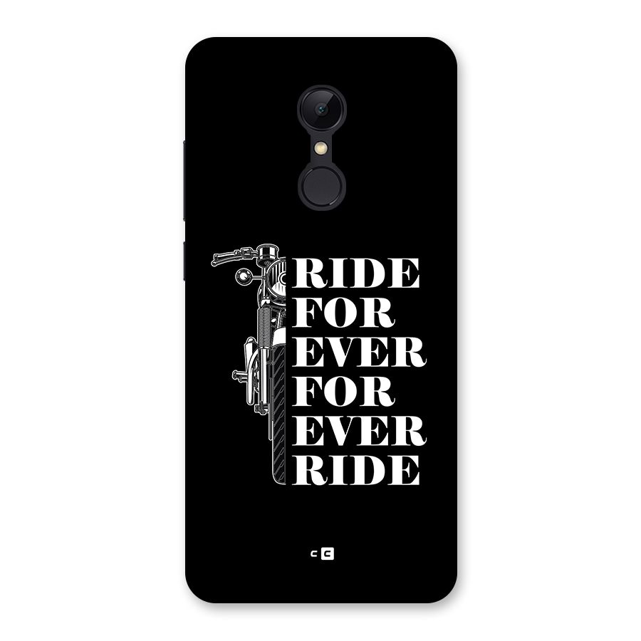 Ride Forever Back Case for Redmi 5