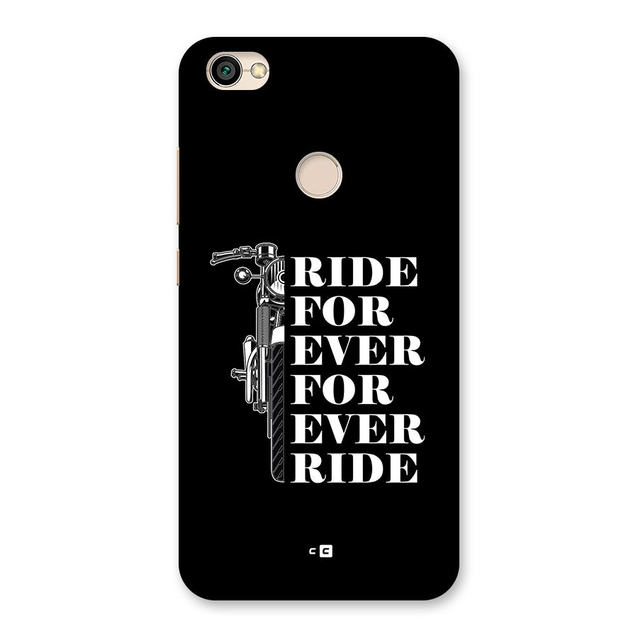 Ride Forever Back Case for Redmi Y1 2017