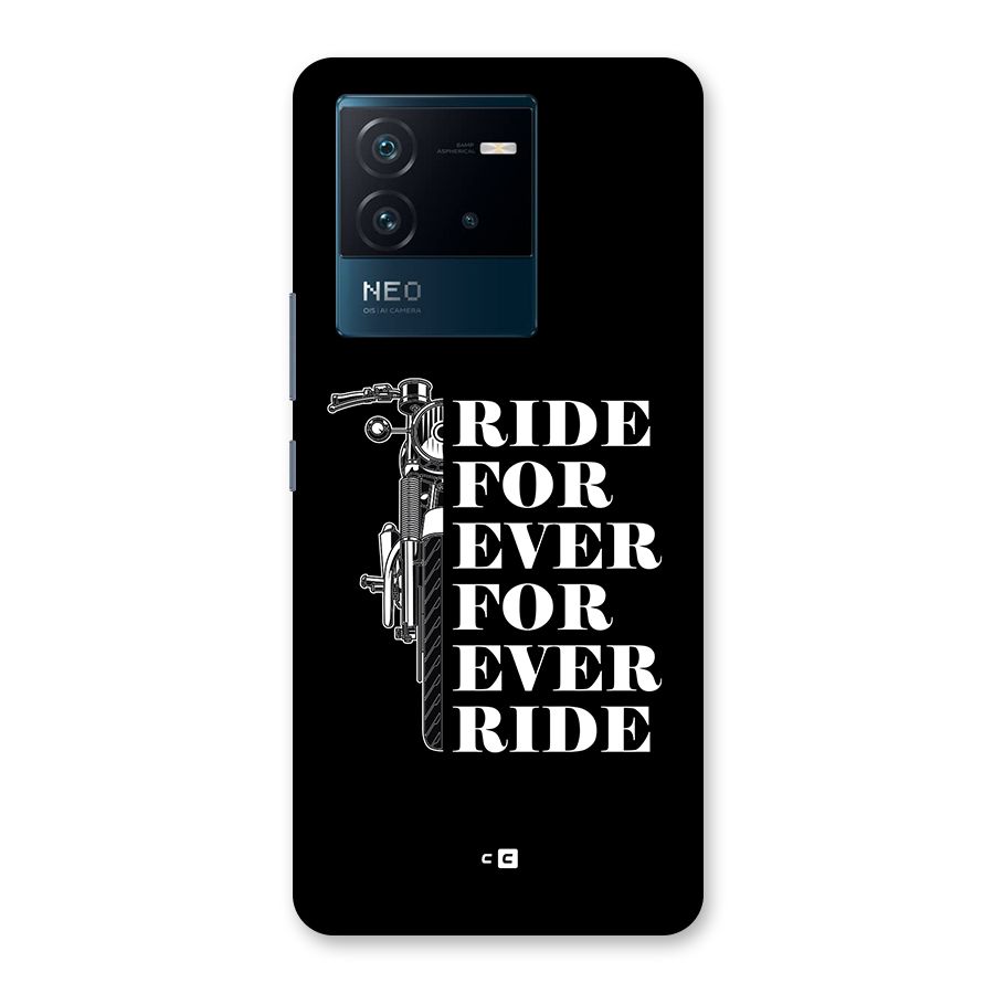 Ride Forever Back Case for Vivo iQOO Neo 6 5G
