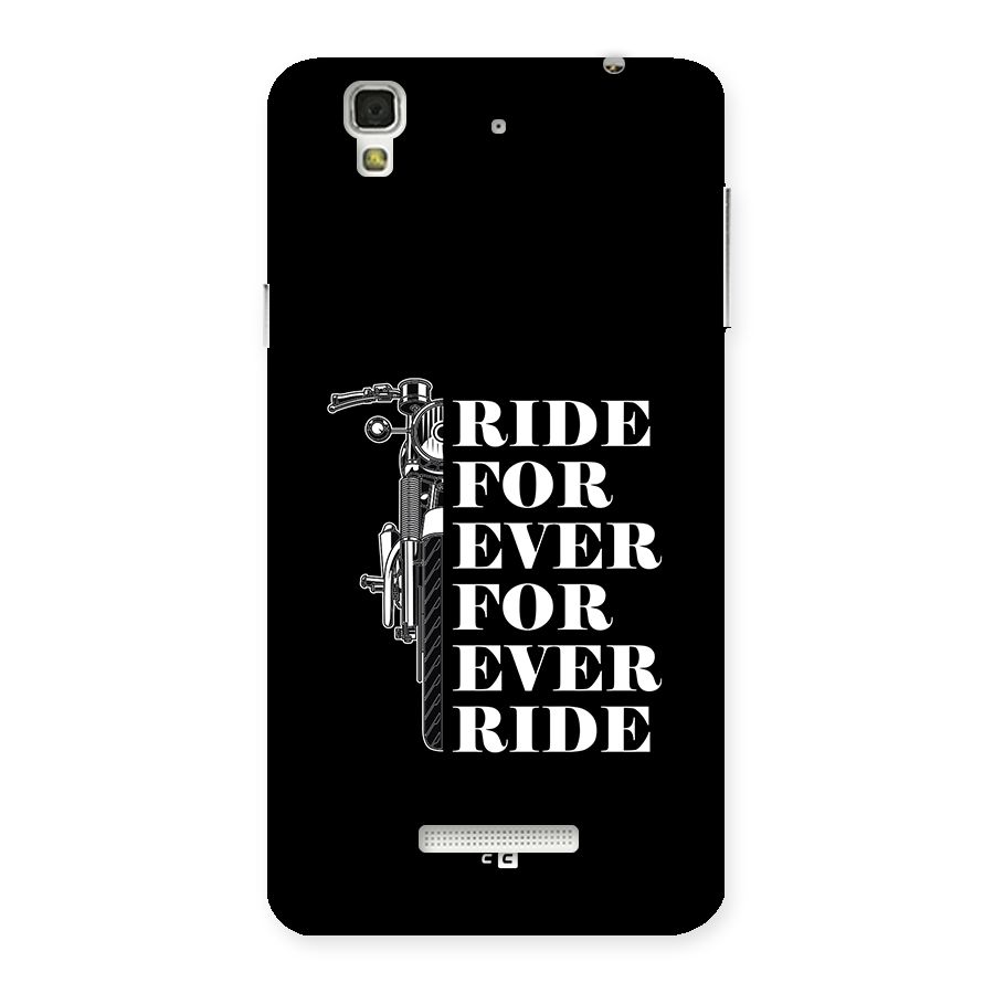 Ride Forever Back Case for Yureka