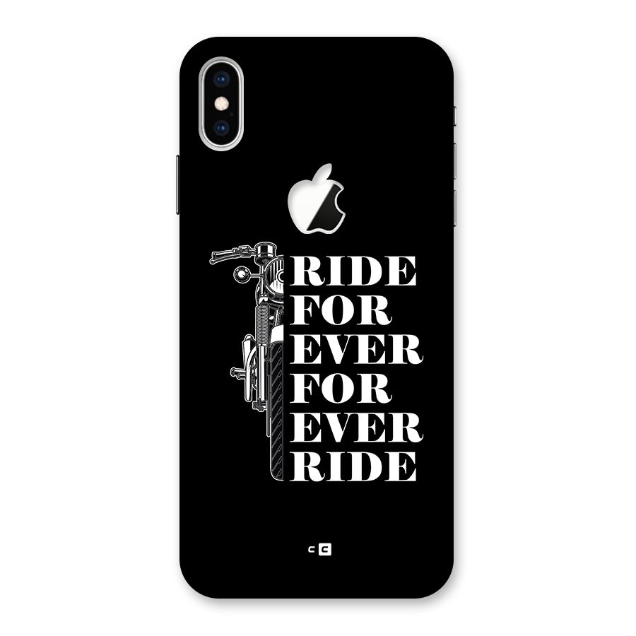 Ride Forever Back Case for iPhone XS Max Apple Cut