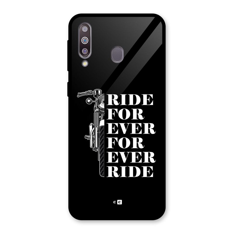 Ride Forever Glass Back Case for Galaxy M30
