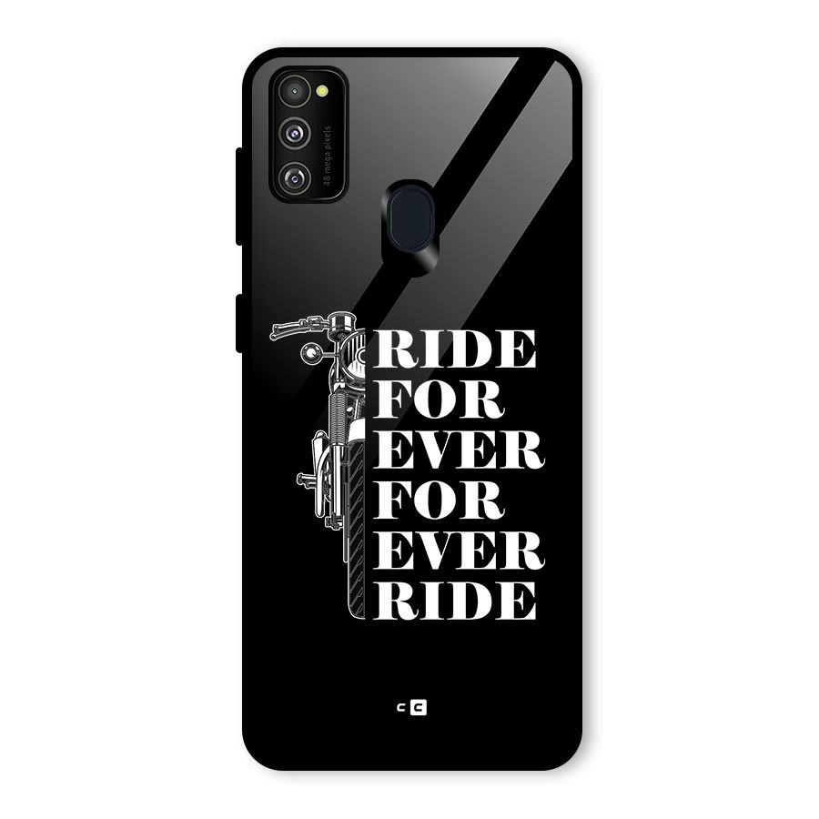 Ride Forever Glass Back Case for Galaxy M30s