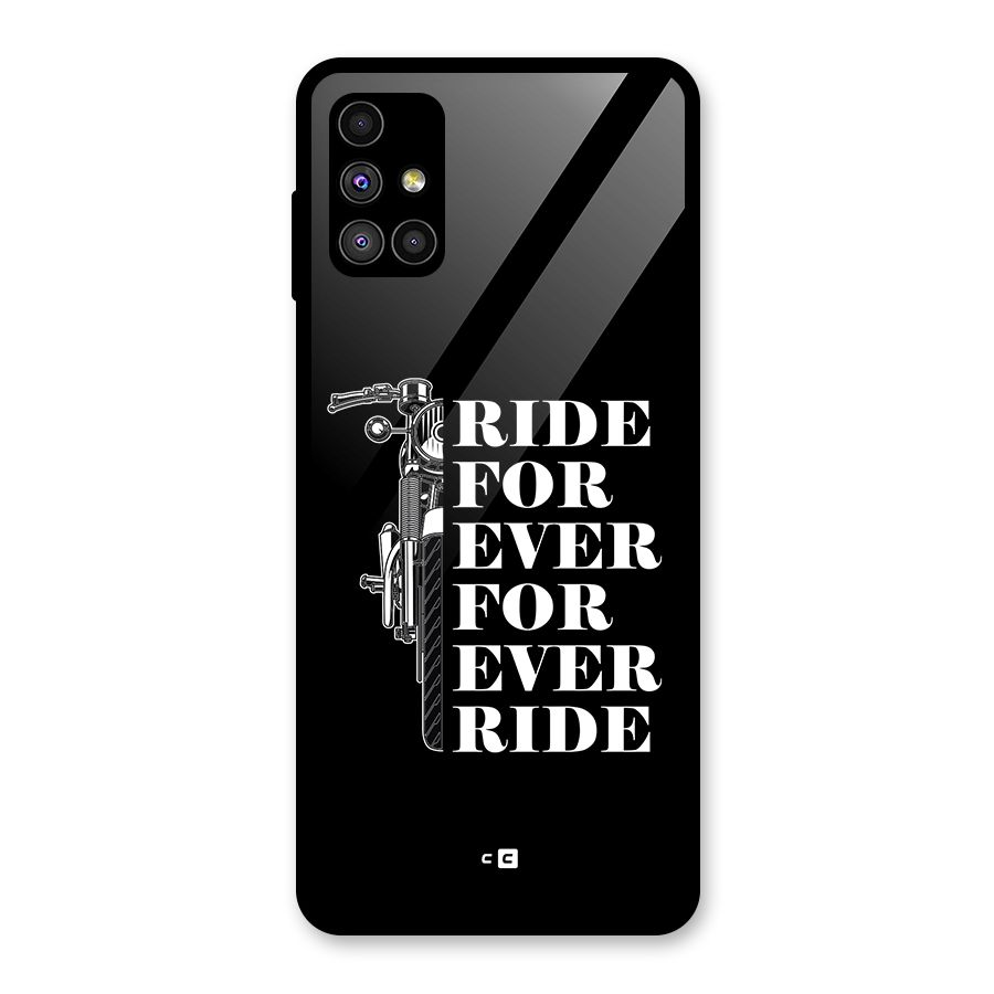 Ride Forever Glass Back Case for Galaxy M51