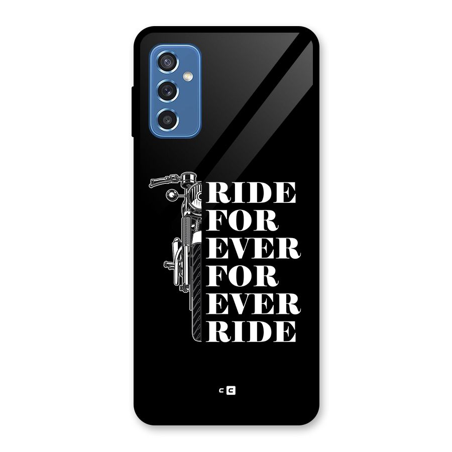 Ride Forever Glass Back Case for Galaxy M52 5G