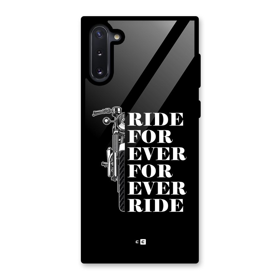 Ride Forever Glass Back Case for Galaxy Note 10
