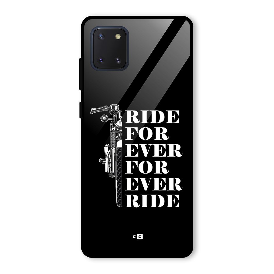 Ride Forever Glass Back Case for Galaxy Note 10 Lite