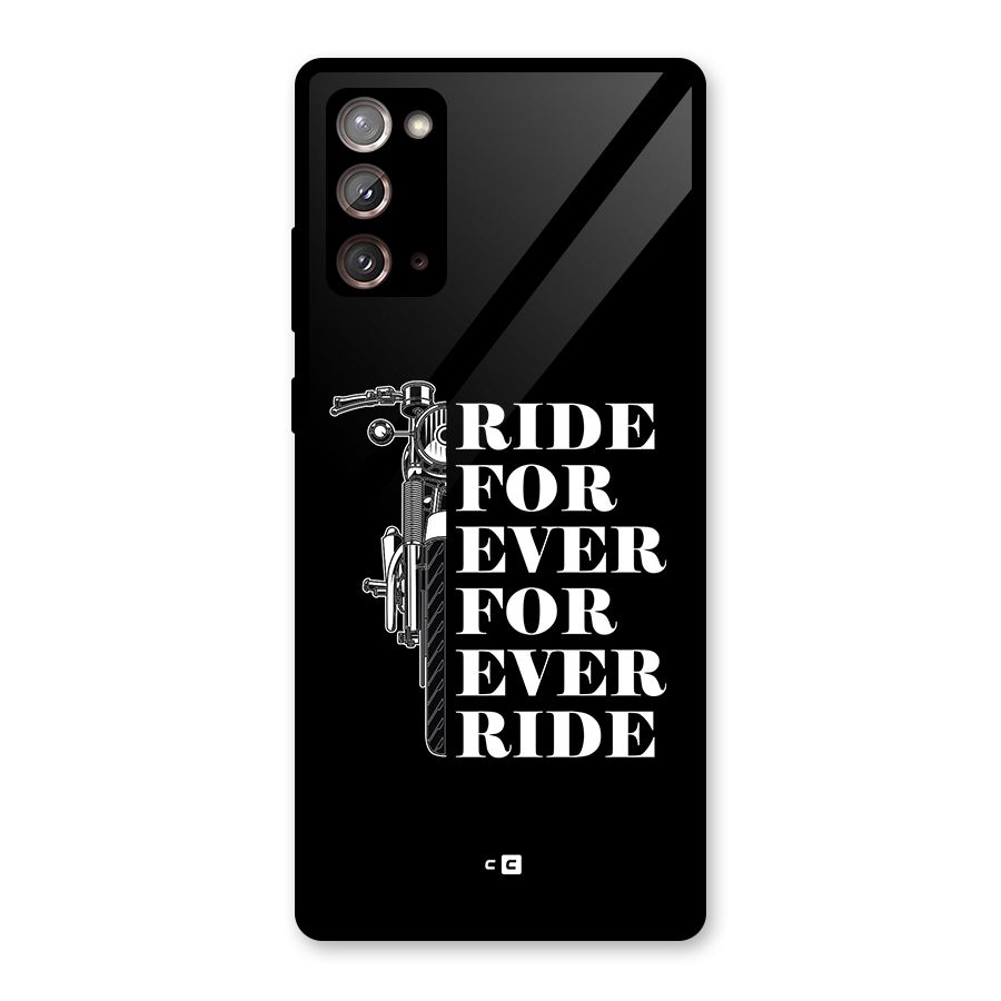 Ride Forever Glass Back Case for Galaxy Note 20