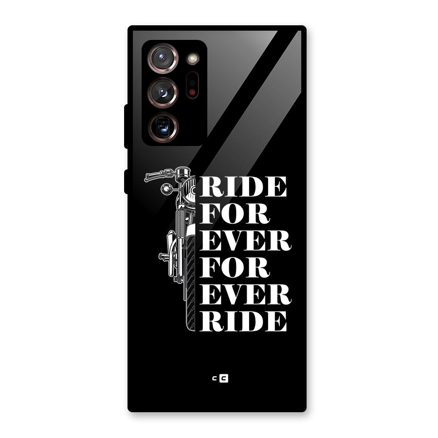Ride Forever Glass Back Case for Galaxy Note 20 Ultra