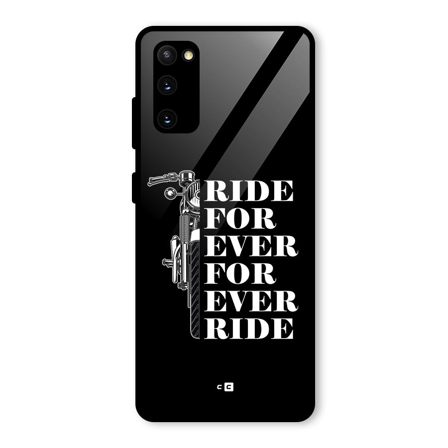 Ride Forever Glass Back Case for Galaxy S20 FE 5G