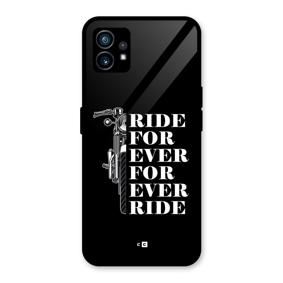 Ride Forever Glass Back Case for Nothing Phone 1