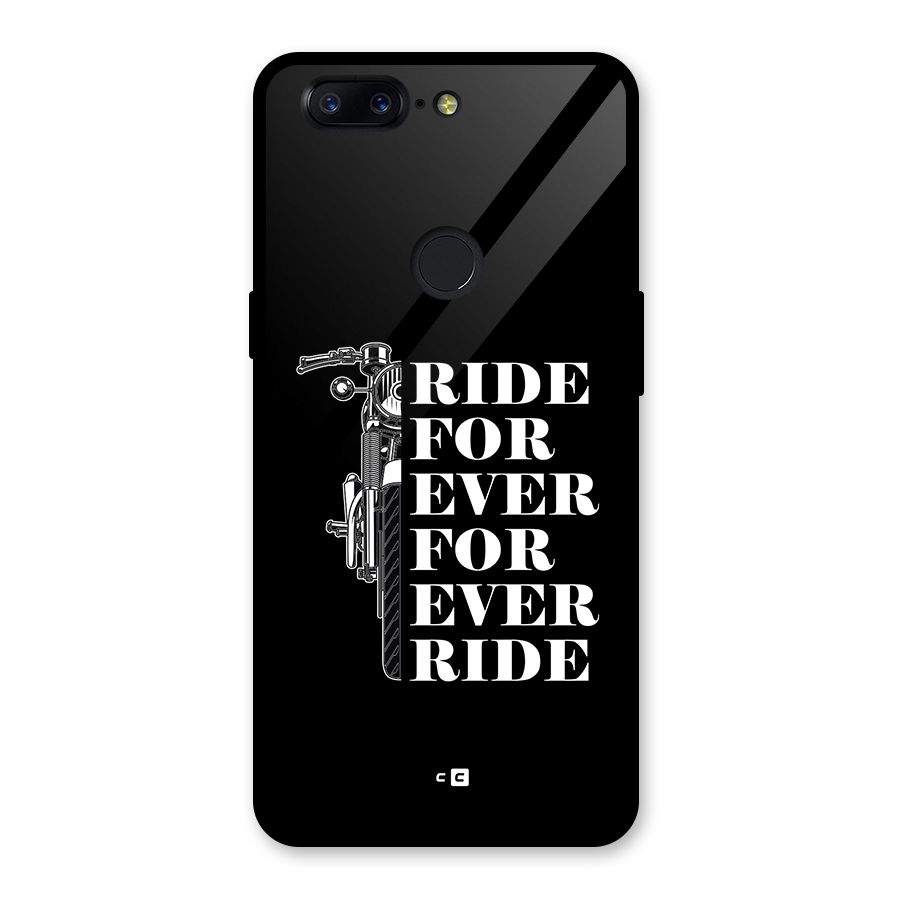 Ride Forever Glass Back Case for OnePlus 5T