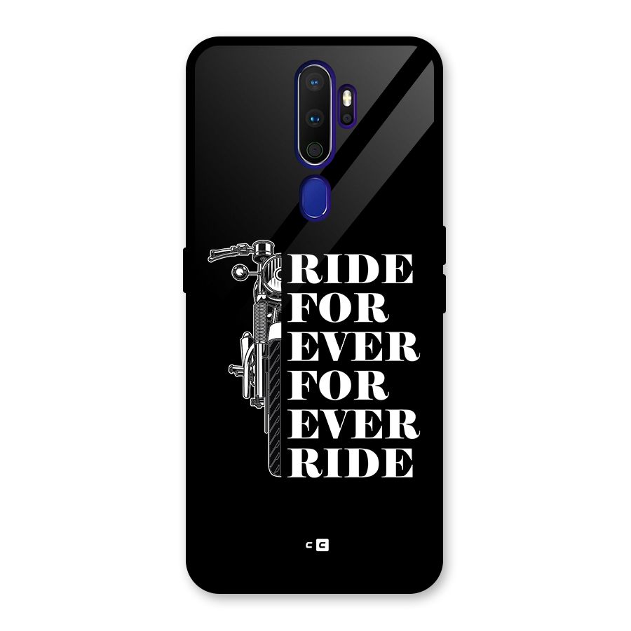 Ride Forever Glass Back Case for Oppo A9 (2020)