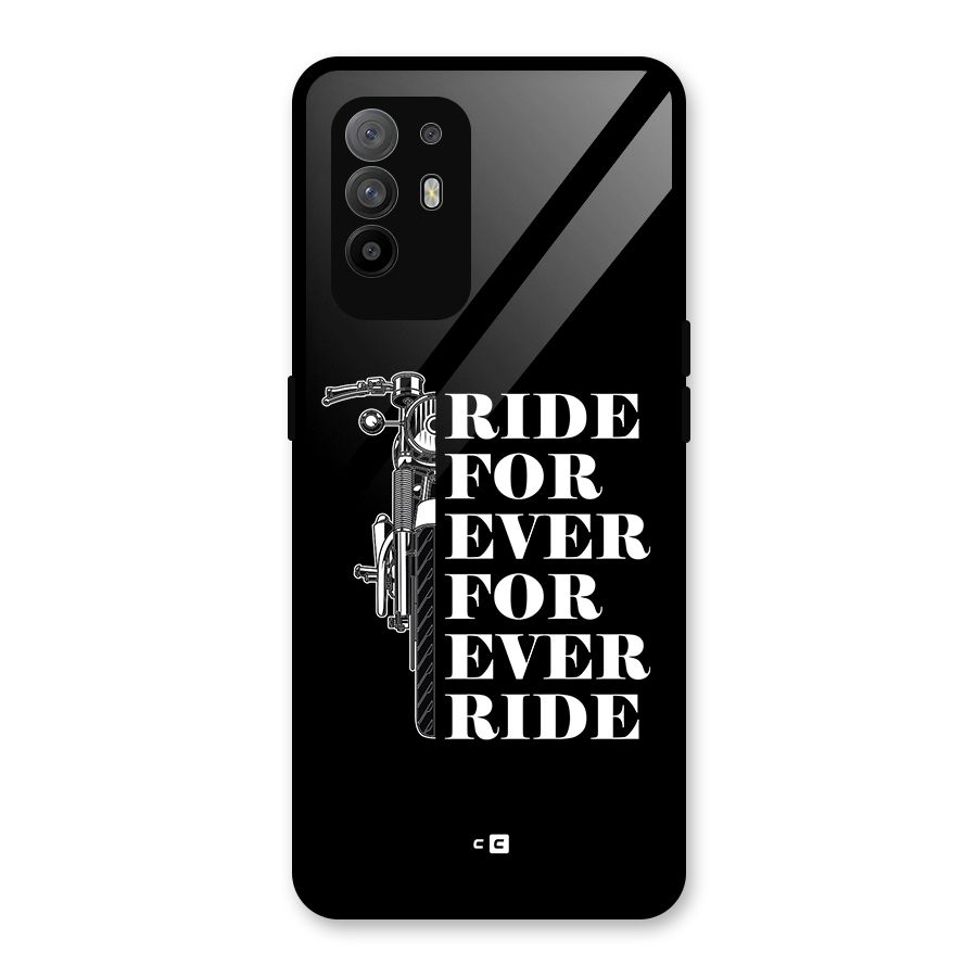 Ride Forever Glass Back Case for Oppo F19 Pro Plus 5G
