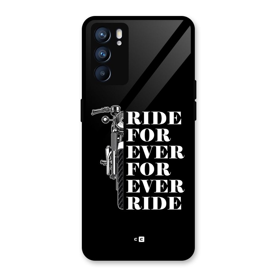 Ride Forever Glass Back Case for Oppo Reno6 5G