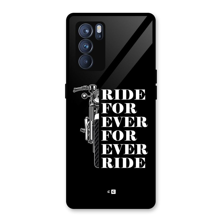 Ride Forever Glass Back Case for Oppo Reno6 Pro 5G