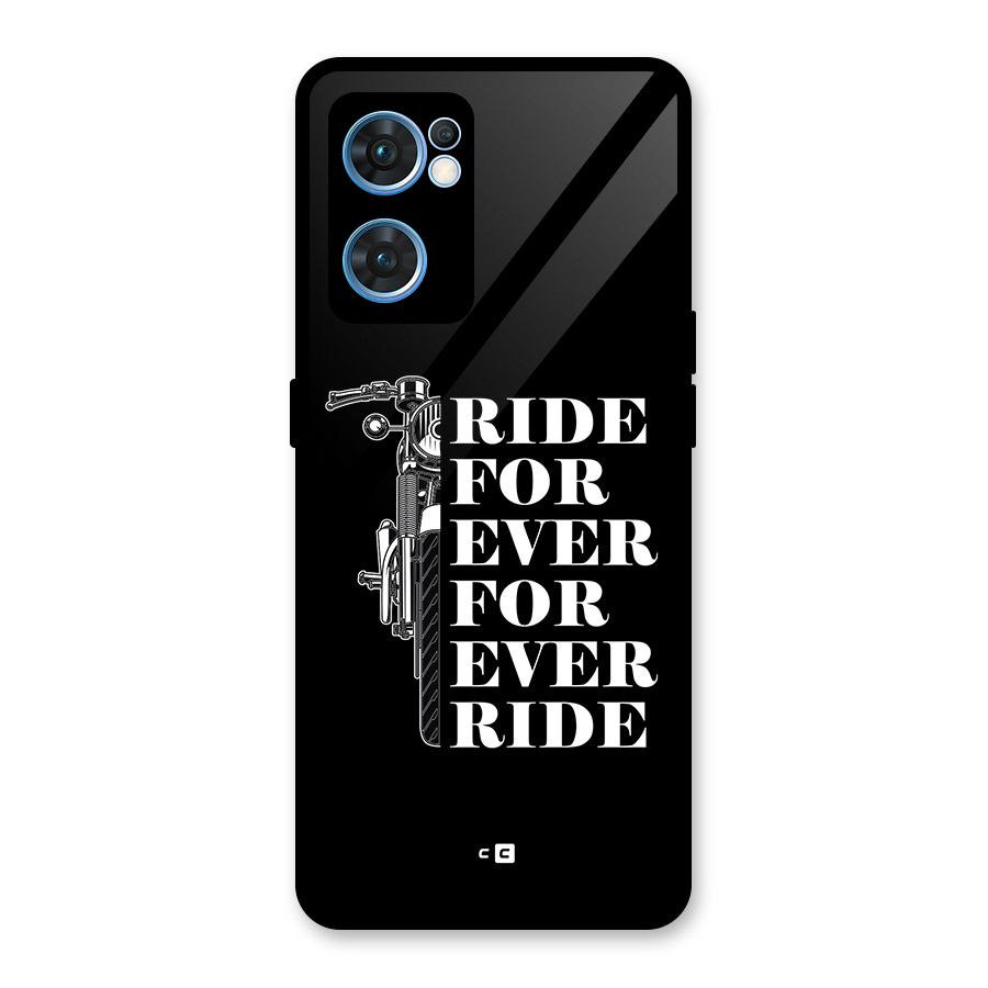 Ride Forever Glass Back Case for Oppo Reno7 5G