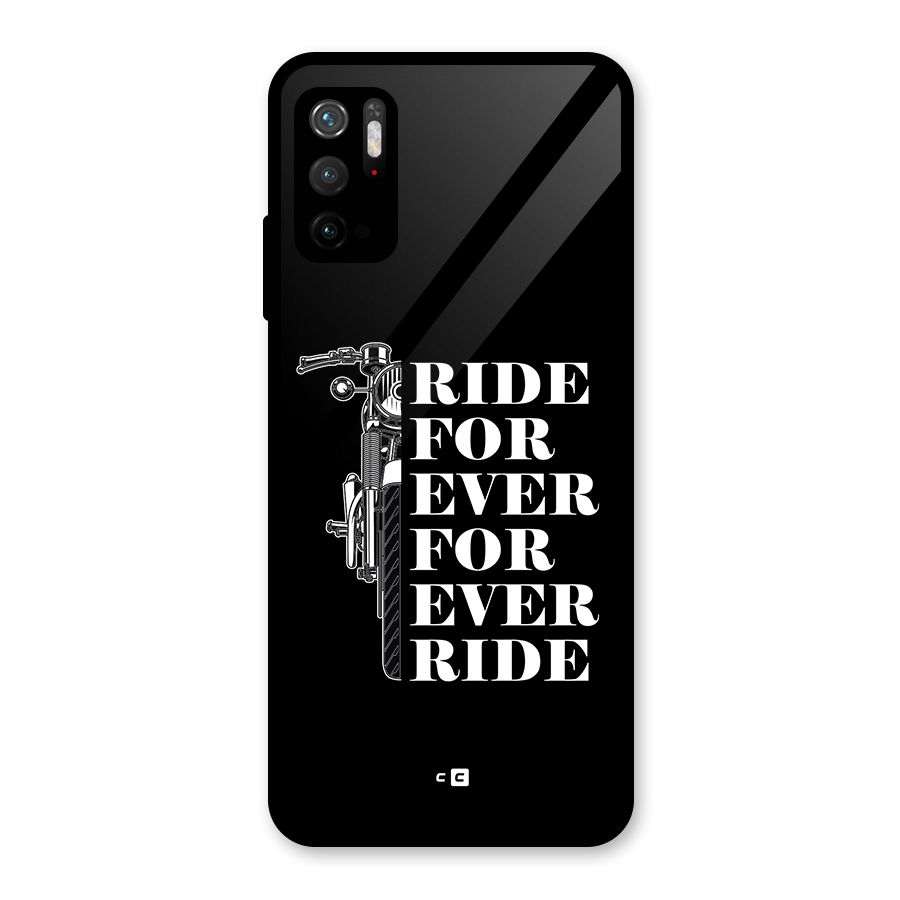 Ride Forever Glass Back Case for Poco M3 Pro 5G