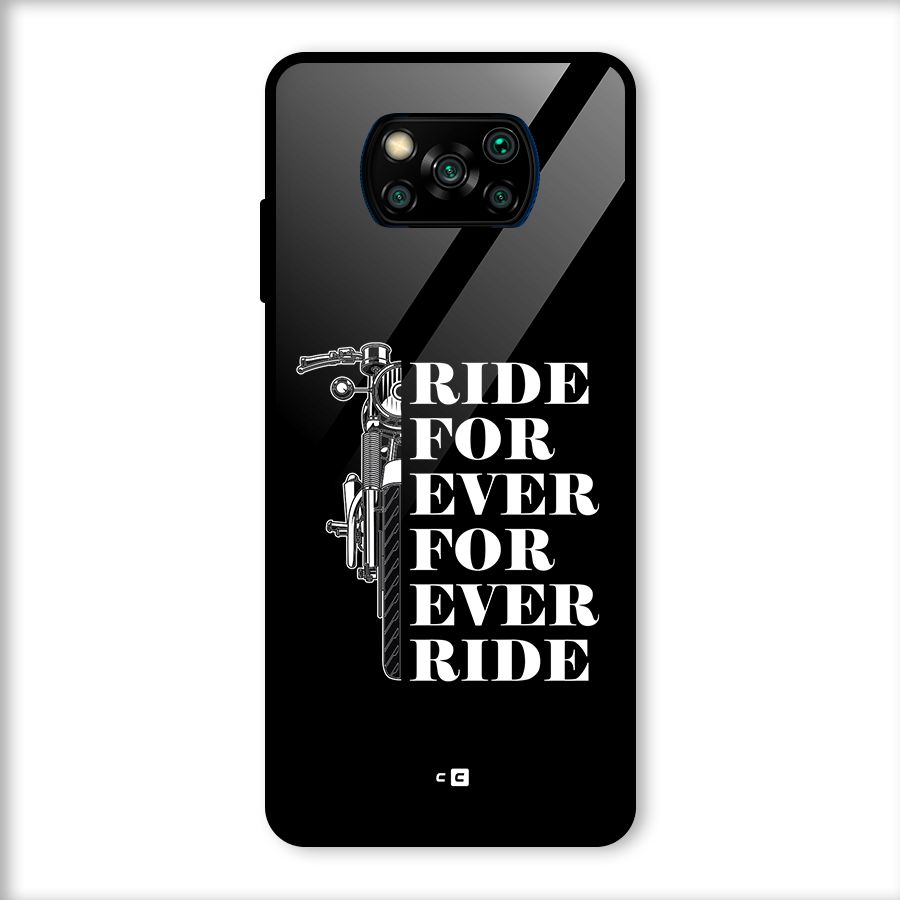 Ride Forever Glass Back Case for Poco X3
