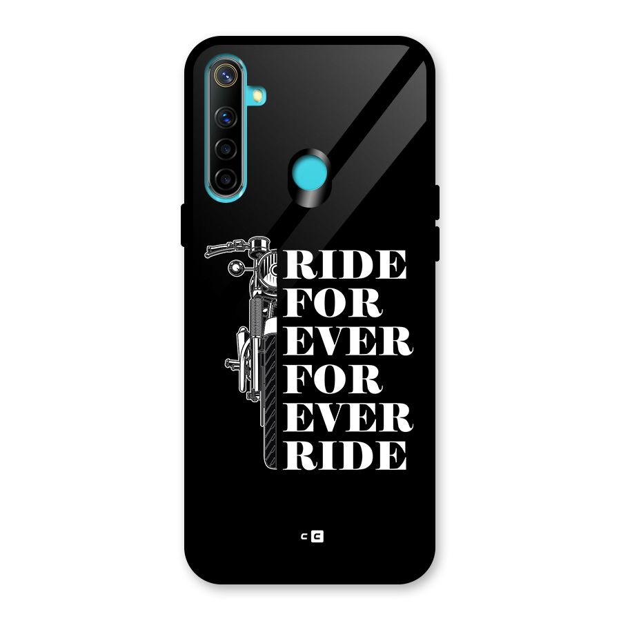 Ride Forever Glass Back Case for Realme 5i