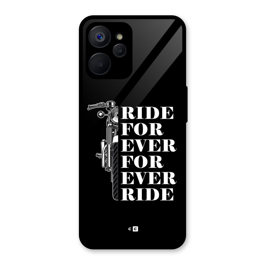 Ride Forever Glass Back Case for Realme 9i 5G