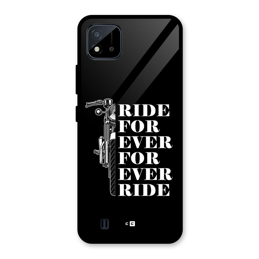 Ride Forever Glass Back Case for Realme C11 2021