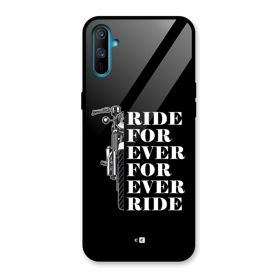 Ride Forever Glass Back Case for Realme C3