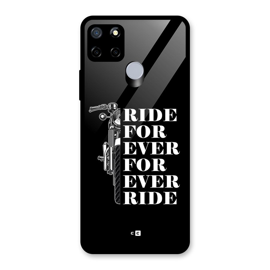 Ride Forever Glass Back Case for Realme Narzo 20