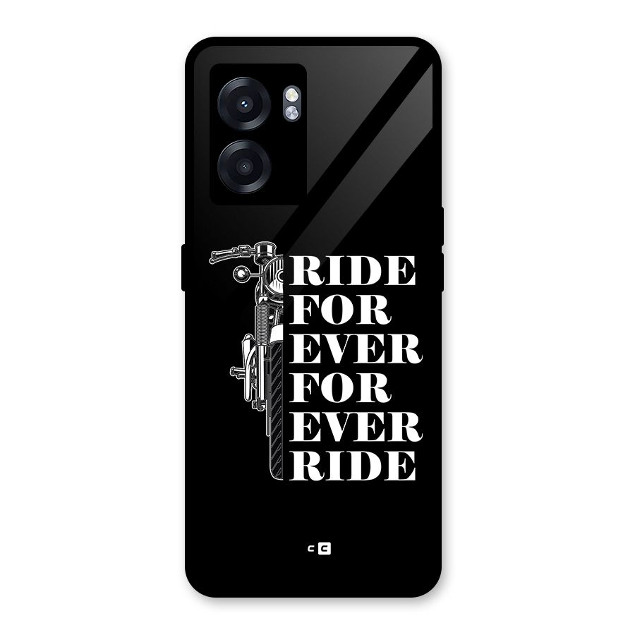 Ride Forever Glass Back Case for Realme Narzo 50 5G