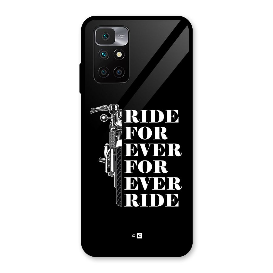 Ride Forever Glass Back Case for Redmi 10 Prime
