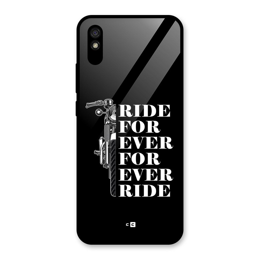 Ride Forever Glass Back Case for Redmi 9A
