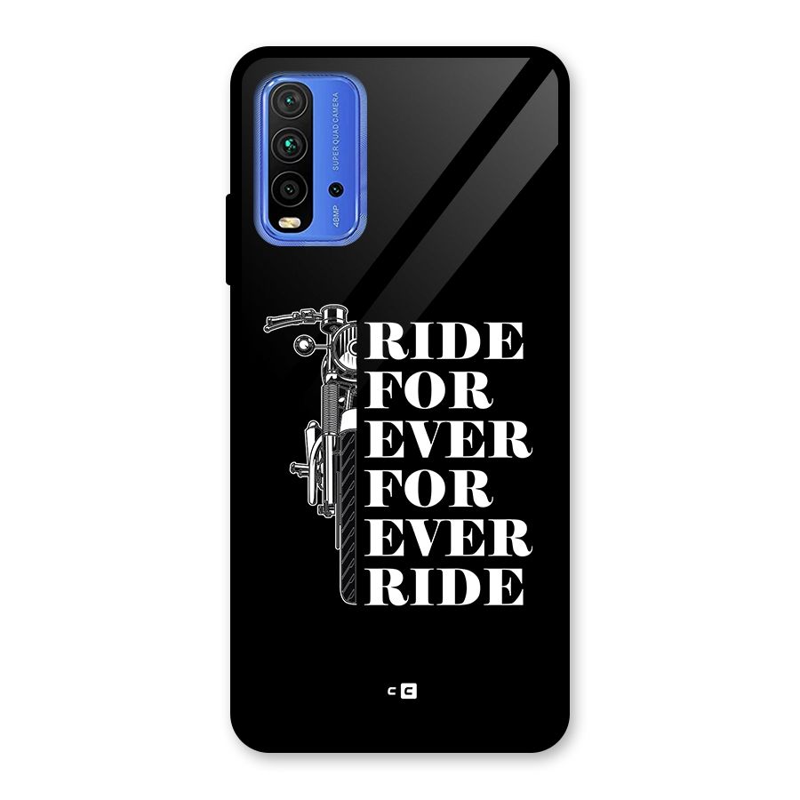 Ride Forever Glass Back Case for Redmi 9 Power