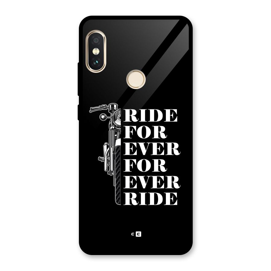 Ride Forever Glass Back Case for Redmi Note 5 Pro