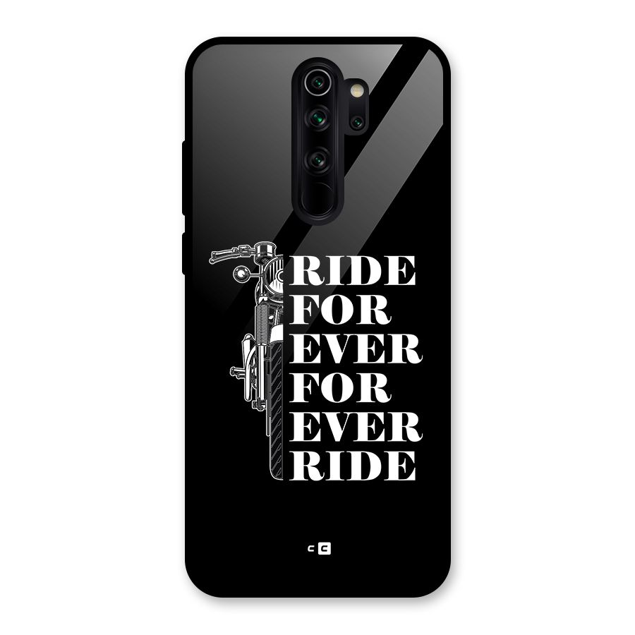 Ride Forever Glass Back Case for Redmi Note 8 Pro