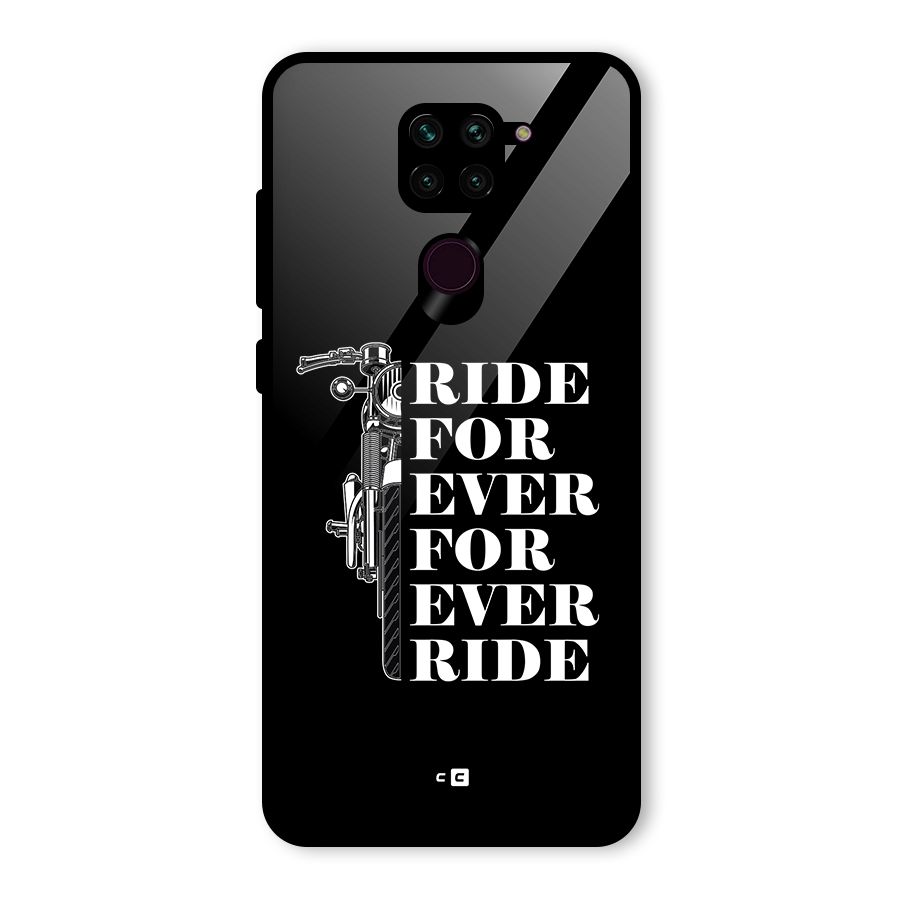 Ride Forever Glass Back Case for Redmi Note 9