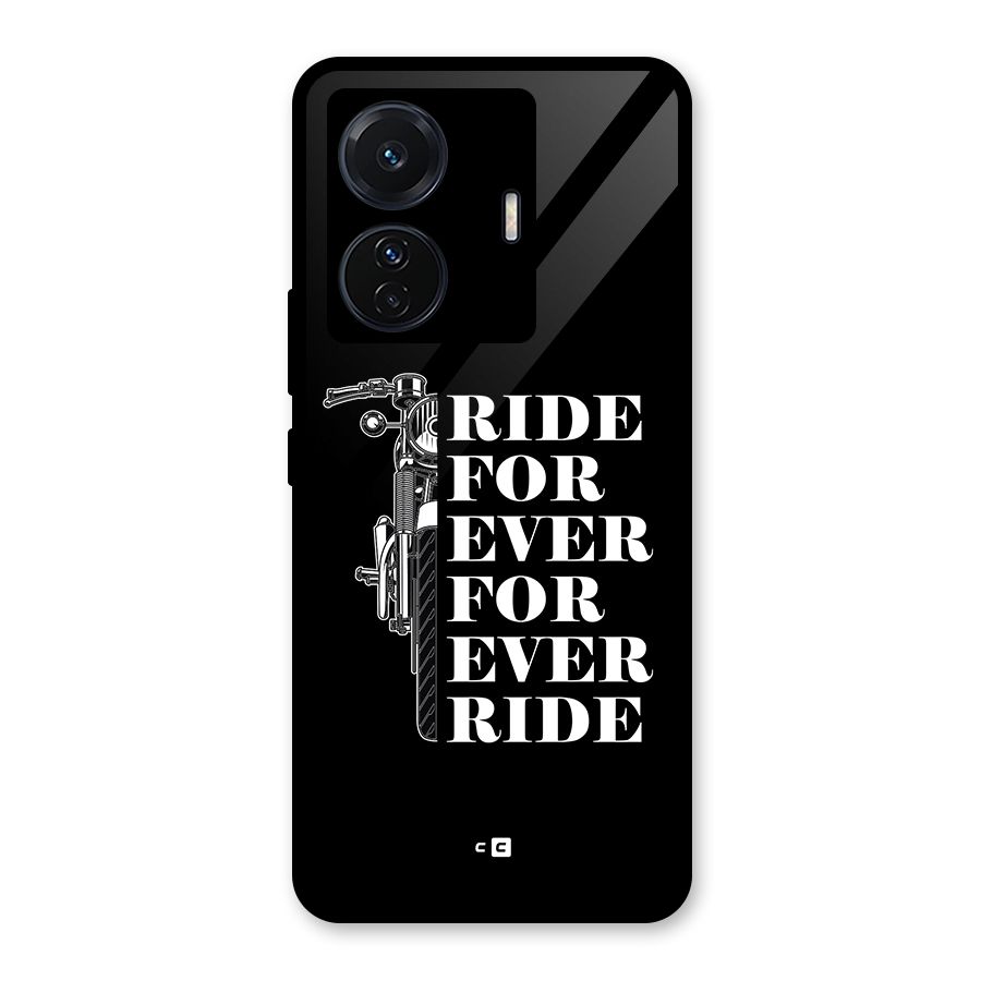 Ride Forever Glass Back Case for Vivo T1 Pro
