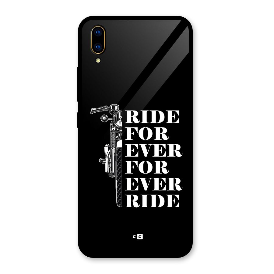 Ride Forever Glass Back Case for Vivo V11 Pro