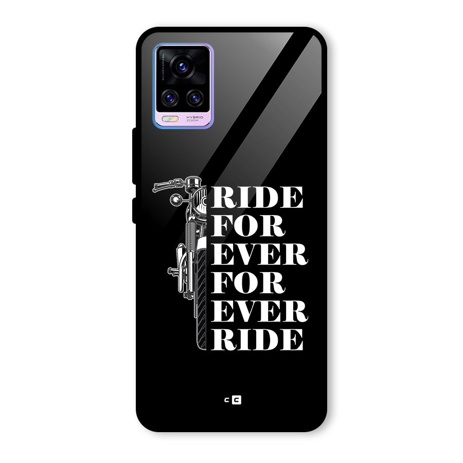 Ride Forever Glass Back Case for Vivo V20 Pro