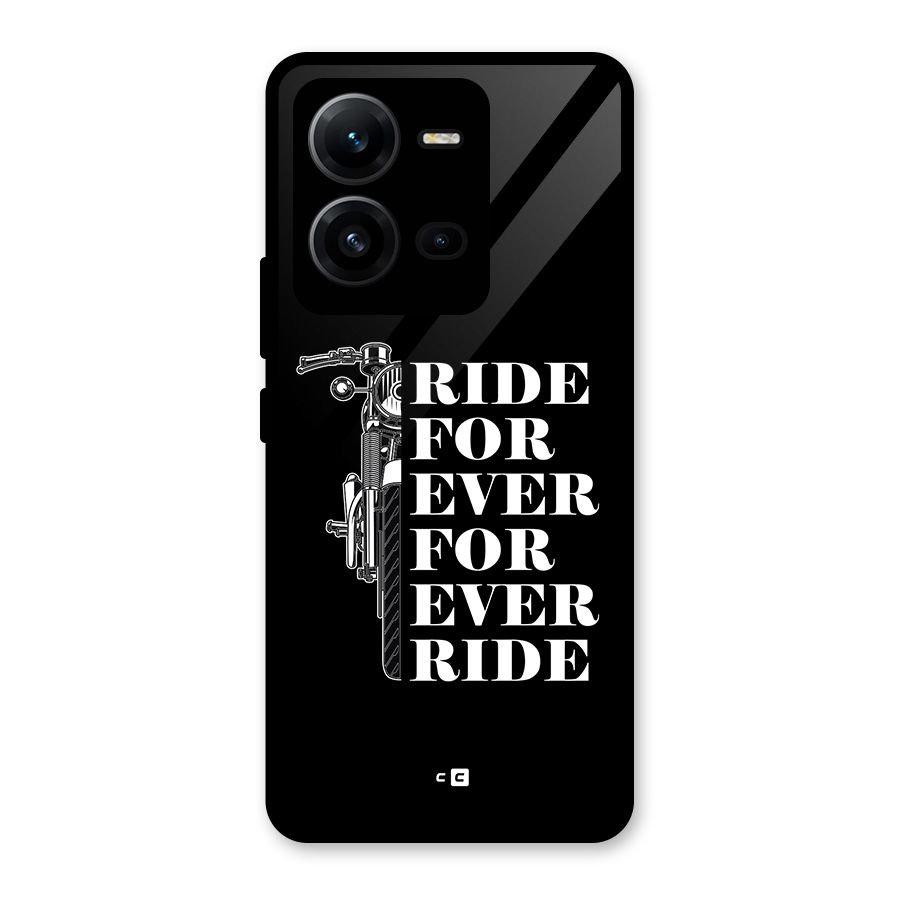 Ride Forever Glass Back Case for Vivo V25