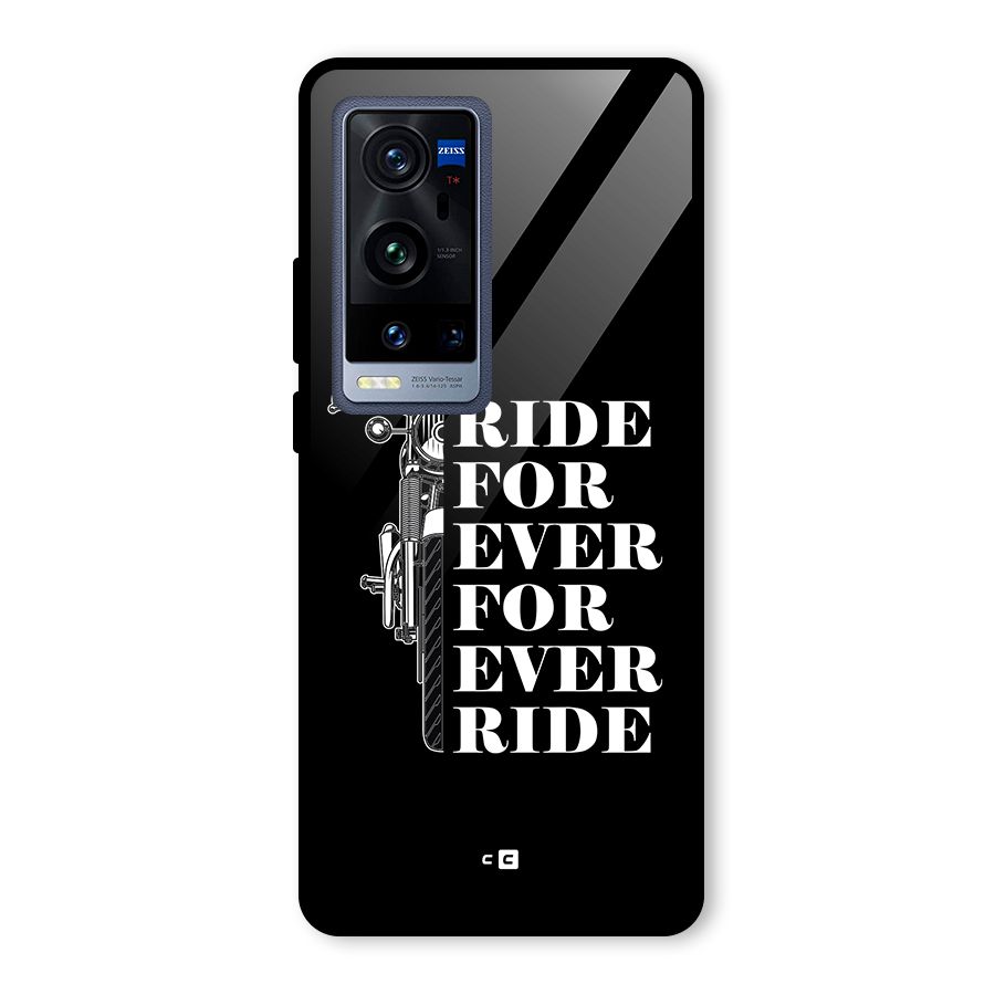 Ride Forever Glass Back Case for Vivo X60 Pro Plus