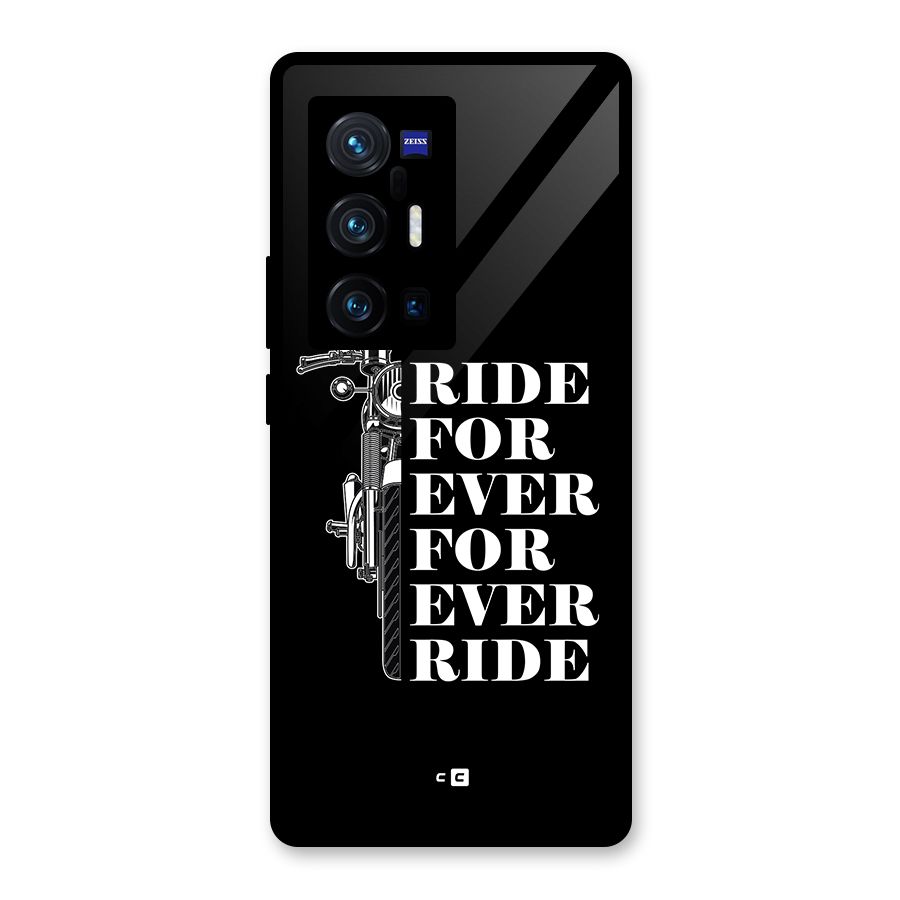 Ride Forever Glass Back Case for Vivo X70 Pro Plus