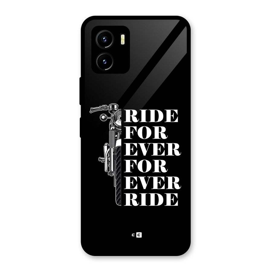 Ride Forever Glass Back Case for Vivo Y15s