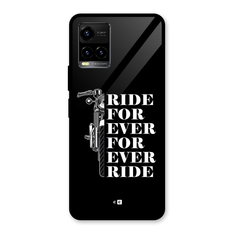 Ride Forever Glass Back Case for Vivo Y21T