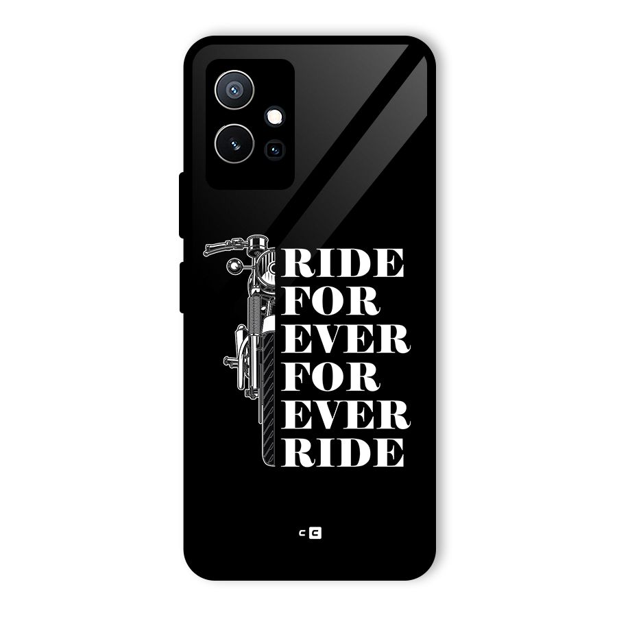 Ride Forever Glass Back Case for Vivo Y75 5G