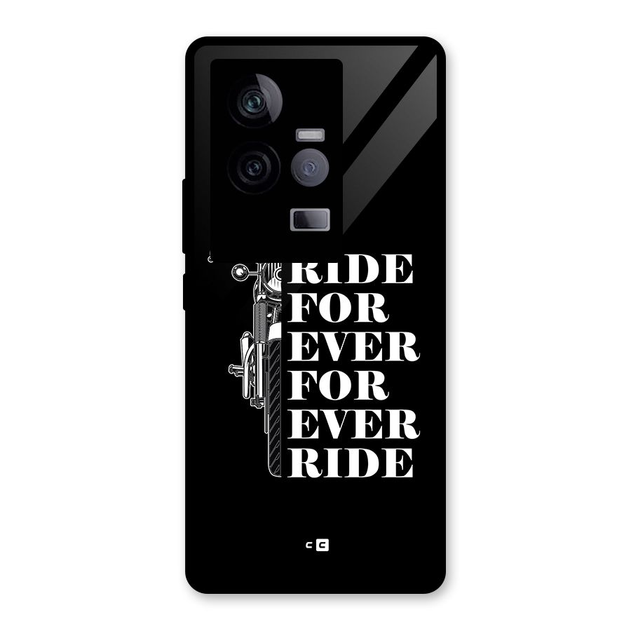 Ride Forever Glass Back Case for Vivo iQOO 11 5G